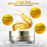 Gold & Snail Eye Patches - Wrinkle Free - 60 Sheets