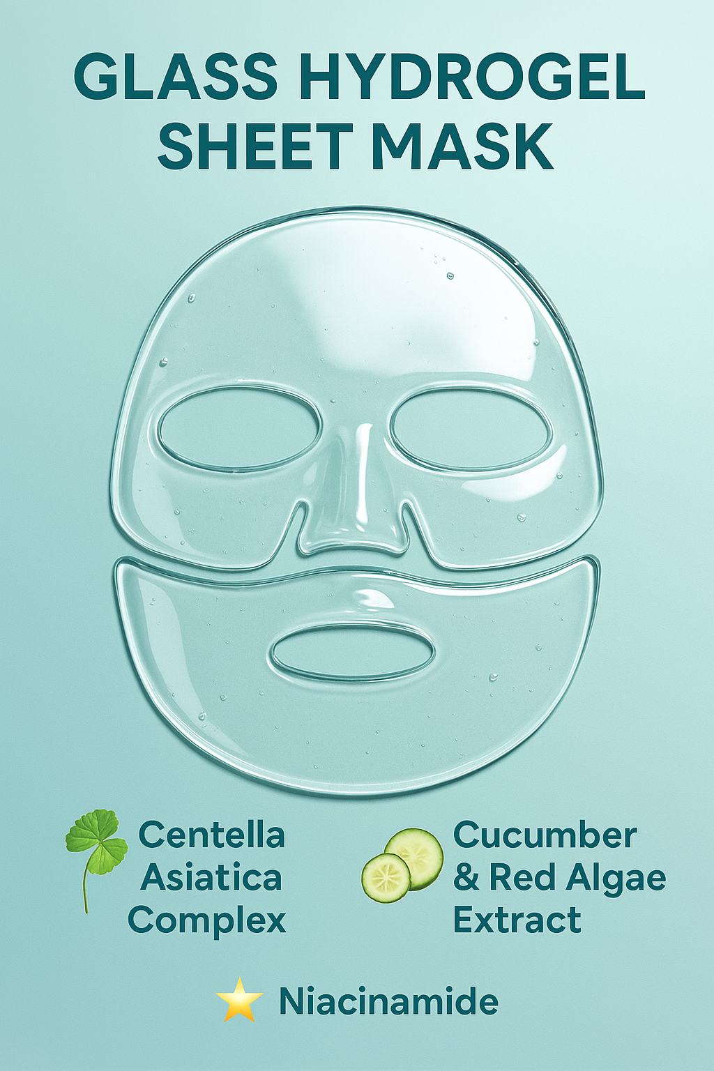 Ultra Cooling Hydrogel Mask Set of 5 by Madnice – Fragrance-free sheet masks with hydrating ingredients