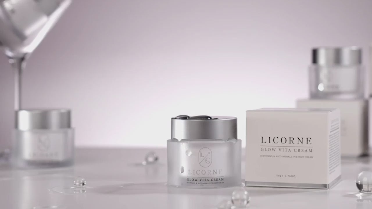 Licorne Glow Vita Cream – Idebenone Antioxidant Power & Radiant Vitamin Moisturizer – 50g