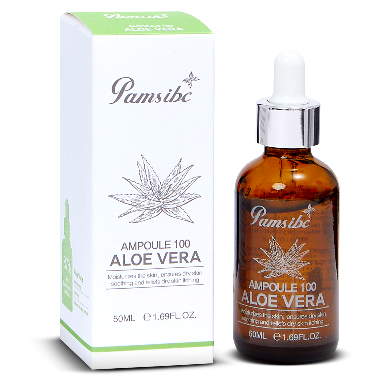 Pamsibc Ampoule 100 ALOE VERA - 50ml - 87% Aloe Vera 