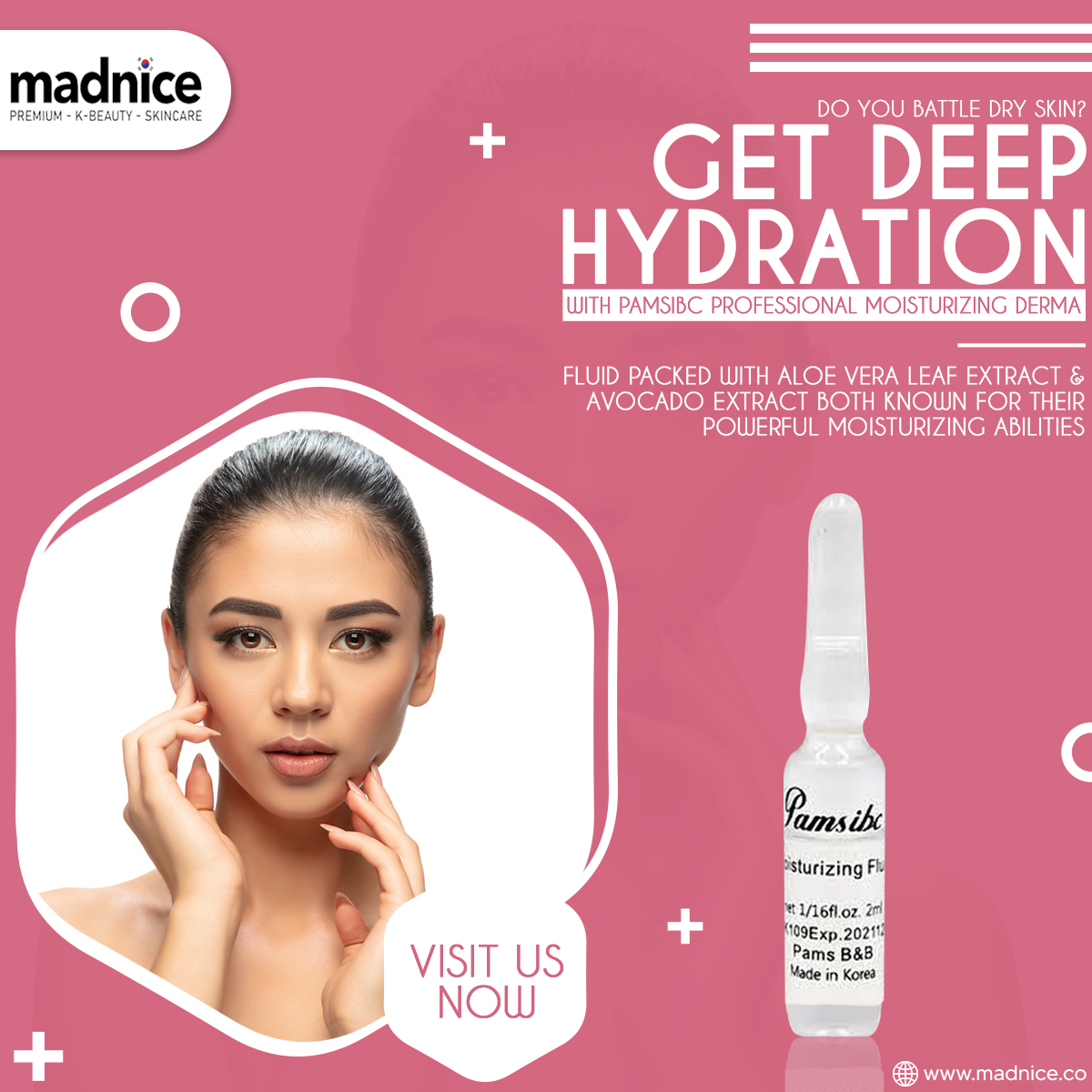 Pamsibc Professional Derma Moisturizing Ampoule - 20 Vials 