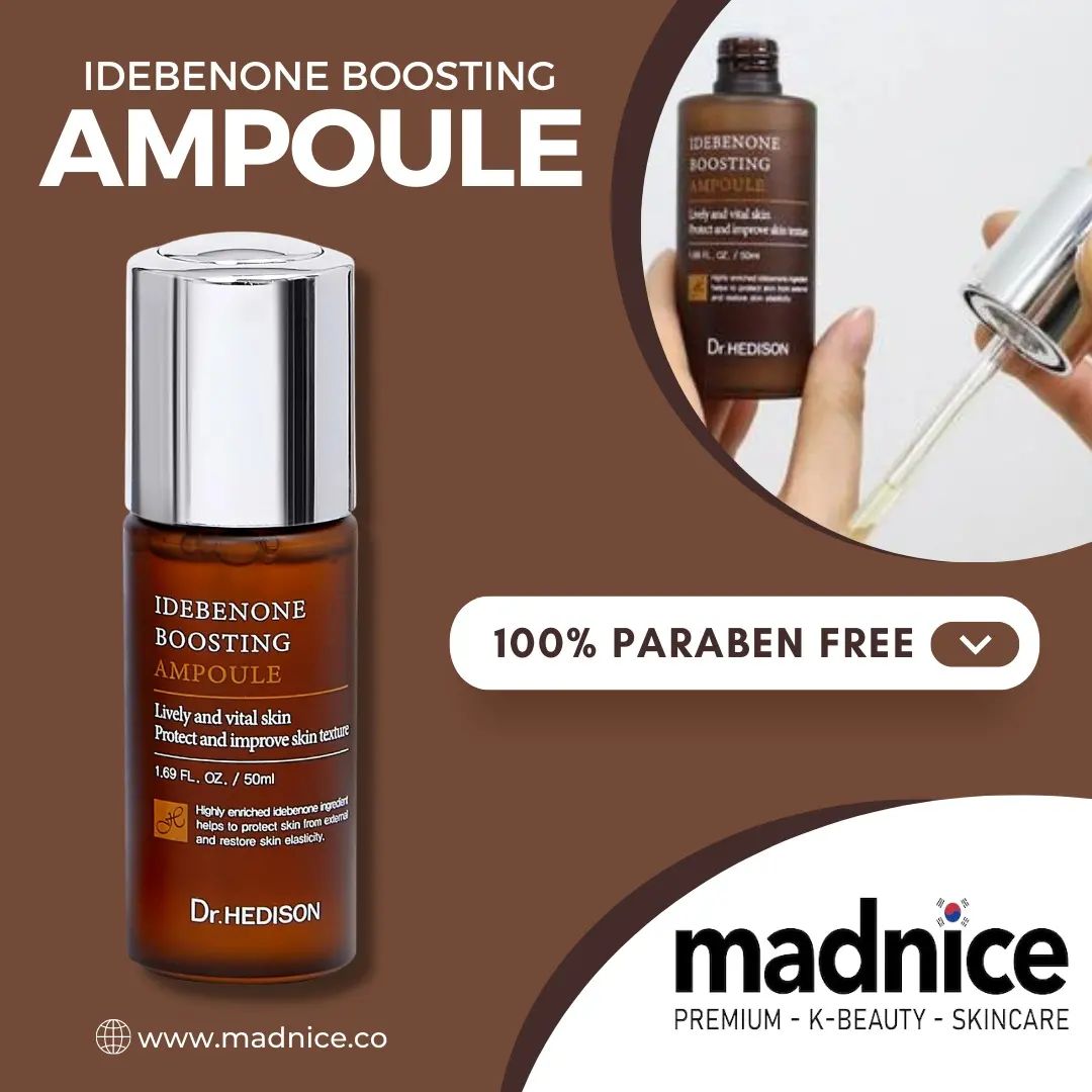 Idebenone Boosting Ampoule – Anti-Aging Serum by Dr. Hedison