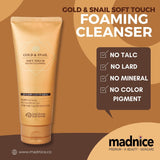 Gold & Snail Soft Touch Foaming Cleanser.  No talc, lard, mineral oil and colour pigment.