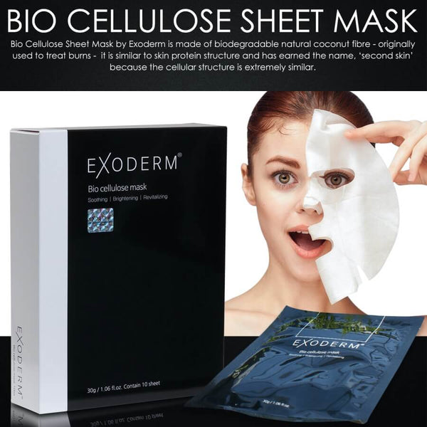 EXODERM Bio Cellulose Face Mask - 2 Sheets